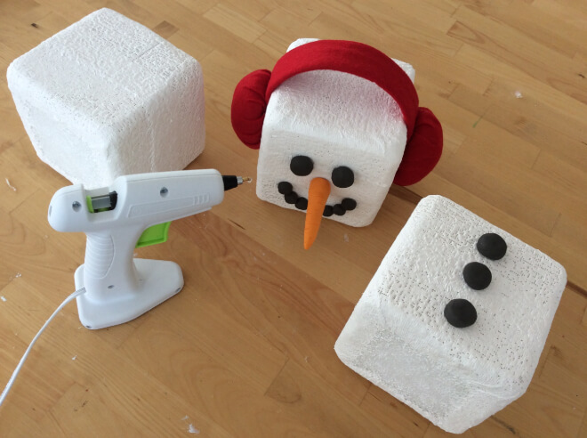 Craft Project: Blocky the Snowman